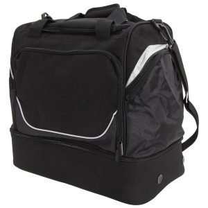 Torba Sportowa Pro Team Hardbase (40 Litrów). Czarne torby podróżne i sportowe QUADRA, bez wzorów, z materiału, na ramię. Za 265,99 zł.