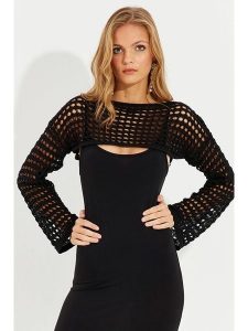 Cool & Sexy Koszulka w kolorze czarnym rozmiar: onesize. Czarne bluzki Cool & Sexy, bez wzorów, bez kołnierzyka, bez ramiączek. Za 39,99 zł.