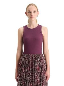 Scotch & Soda Top w kolorze fioletowym rozmiar: L. Różowe topy Scotch & Soda, l, bez wzorów, prążkowane, bez kołnierzyka, bez ramiączek. Za 65,54 zł.