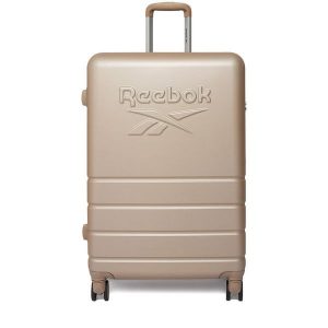 Walizka duża Reebok. Brązowe walizki Reebok, bez wzorów, duże. Za 329,99 zł.