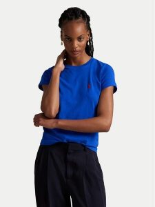 Polo Ralph Lauren T-Shirt 211898698036 Niebieski Regular Fit. Niebieskie t-shirty Polo Ralph Lauren, s, bez wzorów, z bawełny, bez kołnierzyka, bez ramiączek. Za 289,99 zł.