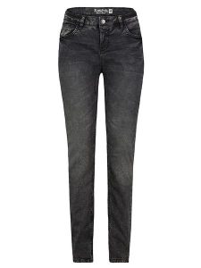 Sublevel Dżinsy - Slim fit - w kolorze antracytowym rozmiar: L. Czarne jeansy Sublevel, z aplikacjami, ze skóry. Za 92,21 zł.