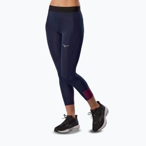 Legginsy damskie Mizuno Core Impulse 34. Niebieskie legginsy Mizuno, bez wzorów, z elastanu. Za 119,99 zł.