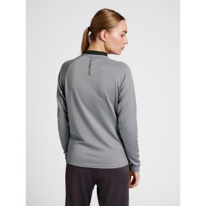 Bluza damska z zamkiem błyskawicznym Hummel hmlGG12 Action. Szare bluzy Hummel, xl, bez wzorów, bez kaptura. Za 170,00 zł.