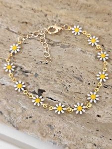 Nakkash Pozłacana bransoletka z emalią rozmiar: onesize. Żółte bransoletki Nakkash, pozłacane. Za 61,31 zł.