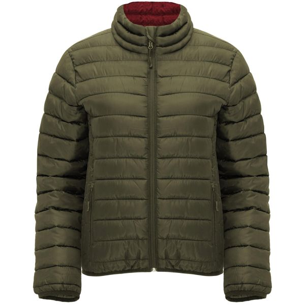Womens/Ladies Finland Slim Padded Jacket. Zielone kurtki ROLY, bez wzorów, z puchu, bez kaptura. Za 146,99 zł.