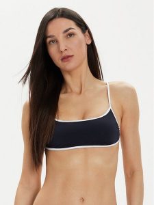 Tommy Hilfiger Góra od bikini UW0UW05238 Granatowy. Niebieskie bikini TOMMY HILFIGER, bez wzorów, z syntetyku. Za 219,99 zł.