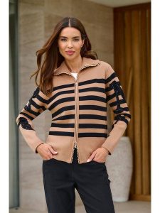 Heine Kardigan w kolorze jasnobrązowo-czarnym rozmiar: 48. Brązowe kardigany Heine. Za 82,99 zł.