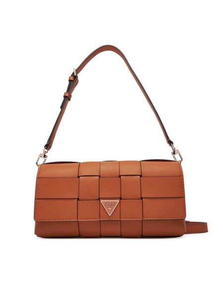 Guess Torebka Maylee HWWG96 61190 Brązowy. Brązowe torebki klasyczne Guess, z aplikacjami, ze skóry, bez dodatków. Za 339,99 zł.