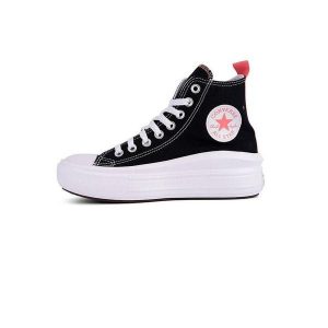 Tenisówki Converse Model Ctas Move Hi Kolor Czarny. Czarne trampki Converse, bez wzorów, z tkaniny, bez zapięcia. Za 272,99 zł.