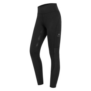 Damskie legginsy jeździeckie z wysokim stanem i pełną przyczepnością ELT Hanna. Szare legginsy ELT, bez wzorów, z elastanu, z podwyższonym stanem. Za 330,50 zł.