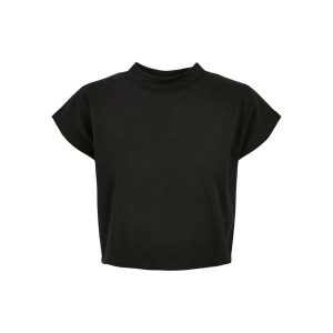 Krótka Koszulka Damska. Czarne bluzki Urban Classics, xs, bez wzorów, sportowe, bez kołnierzyka, bez ramiączek. Za 67,99 zł.