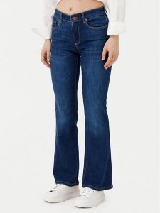 ONLY Jeansy Ann 15337824 Granatowy Flared Fit. Niebieskie jeansy ONLY, bez wzorów, z bawełny. Za 109,99 zł.