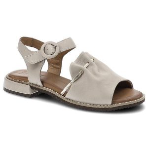 Beżowe Sandały Artiker Wygodne Skórzane Buty. Brązowe sandały ARTIKER, bez wzorów, ze skóry, z okrągłym noskiem, bez obcasa, bez zapięcia. Za 239,00 zł.