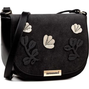 Torebka MONNARI - BAG1090-C023 Czarny Ze Złotym. Czarne torebki klasyczne marki Monnari, ze skóry ekologicznej. W wyprzedaży za 129,00 zł.