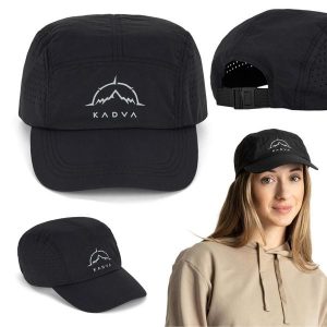 Czapka z daszkiem KADVA Hiker Cap. Czarne czapki KADVA, bez wzorów, sportowe. Za 79,99 zł.