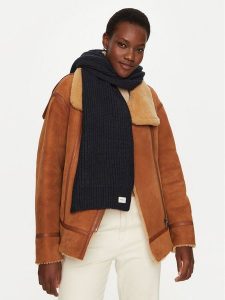 Pepe Jeans Szalik PL060197 Granatowy. Niebieskie rękawiczki Pepe Jeans, bez wzorów, z jeansu. Za 199,99 zł.