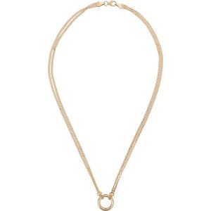 OR ÉCLAT Złoty naszyjnik "Round" z elementem ozdobnym - dł. 41 cm rozmiar: onesize. Żółte naszyjniki OR ÉCLAT, złote. Za 2 529,83 zł.