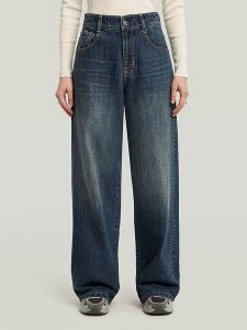 G-Star Dżinsy - Loose fit - w kolorze granatowym rozmiar: W27/L30. Niebieskie jeansy G-Star, z aplikacjami, z lyocellu. Za 244,80 zł.