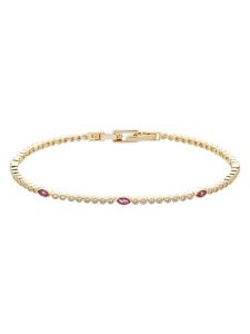 U.S. Polo Assn. Pozłacana bransoletka z elementami ozdobnymi rozmiar: onesize. Czerwone bransoletki U.S. Polo Assn., z kryształem, metalowe. Za 100,99 zł.