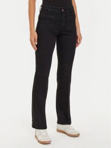 Wrangler Jeansy 112127840 Czarny Flare Fit. Czarne jeansy Wrangler, bez wzorów, z bawełny. Za 359,99 zł.