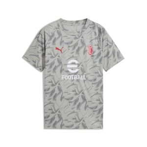 Młodzieżowa koszulka przedmeczowa AC Milan PUMA Smokey Gray White. Biała bluzki Puma, m, bez wzorów, młodzieżowe, bez kołnierzyka, bez ramiączek. Za 269,00 zł.