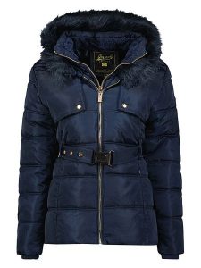 Geographical Norway Kurtka pikowana "Diamentera" w kolorze granatowym rozmiar: XL. Niebieskie kurtki Geographical Norway, xl, bez wzorów, z puchu, bez kaptura. Za 241,56 zł.