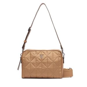 Torebka Calvin Klein. Brązowe listonoszki Calvin Klein, bez wzorów, bez dodatków. Za 409,99 zł.