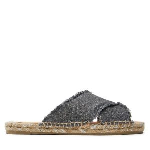 Espadryle Castañer. Szare espadryle Castañer, bez wzorów, bez obcasa. Za 329,99 zł.