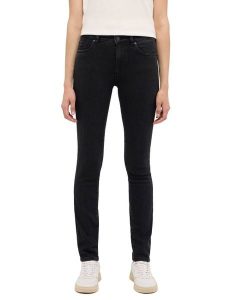 Damskie Spodnie jeansowe Mustang Style Shelby Slim Denim Black 1015564 4000 802. Czarne jeansy Mustang, bez wzorów, z denimu. Za 209,99 zł.