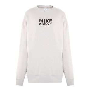Bluza damska Nike Sportswear Oversized Crew-Neck. Szare bluzy Nike, bez wzorów, bez kaptura. Za 259,99 zł.