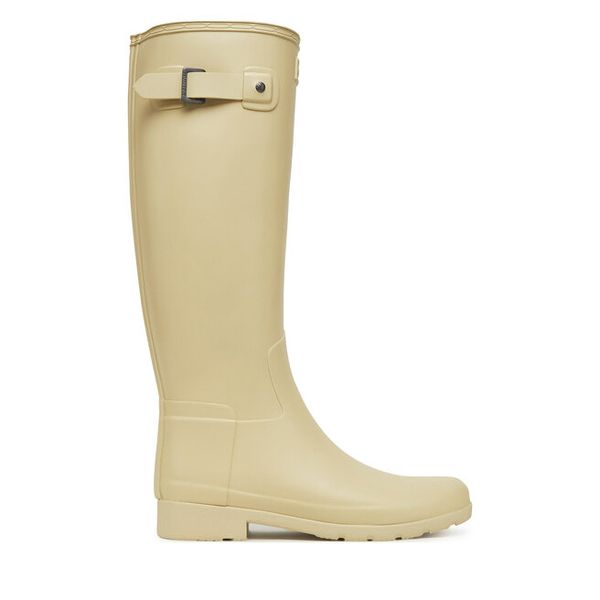 Kalosze Hunter. Brązowe kalosze Hunter, bez wzorów. Za 299,99 zł.