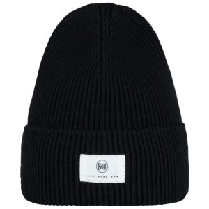 Czapka BUFF Knitted Beanie Drisk. Czarne czapki Buff, bez wzorów, sportowe. Za 148,30 zł.