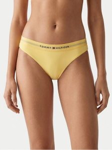 Tommy Hilfiger Dół od bikini UW0UW06363 Żółty. Żółte bikini TOMMY HILFIGER, bez wzorów, z syntetyku. Za 169,99 zł.