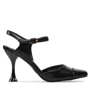 Czółenka Jenny Fairy. Czarne czółenka Jenny Fairy, bez wzorów, bez obcasa, bez zapięcia. Za 149,99 zł.