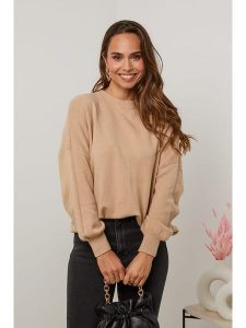 Soft Cashmere Sweter w kolorze jasnobrązowym rozmiar: 34/36. Brązowe swetry oversize Soft Cashmere, bez wzorów, z kaszmiru, bez ramiączek. Za 87,81 zł.