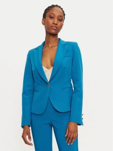 Rinascimento Marynarka 1000769227471 Niebieski Slim Fit. Niebieskie marynarki i żakiety Rinascimento, xl, bez wzorów, z syntetyku. Za 339,99 zł.