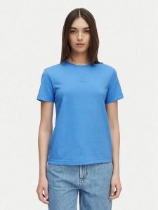 Calvin Klein Jeans T-Shirt LV044G200G Granatowy Regular Fit. Niebieskie t-shirty Calvin Klein Jeans, xxl, bez wzorów, z bawełny, bez kołnierzyka, bez ramiączek. Za 209,99 zł.
