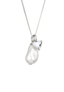Elli Naszyjnik z Perłami Kobiety Serce Wisiorek Łańcuch Pancerny Perła Syntetyczna Barokowa Biała 925 Sterling Silver Dzień Matki 45 cm Naszyjniki 1 c. Białe naszyjniki Elli, z kryształem, srebrne. Za 153,99 zł.