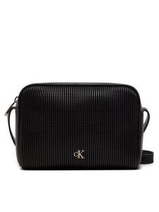 Calvin Klein Torebka K60K612736 Czarny. Czarne listonoszki Calvin Klein, bez wzorów, ze skóry, bez dodatków. Za 219,99 zł.