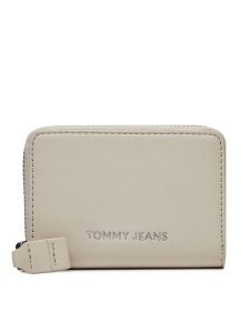 Tommy Jeans Portfel Tjw Ess Must Small Za AW0AW15833 Beżowy. Brązowe portfele Tommy Jeans, bez wzorów, z jeansu. Za 169,99 zł.