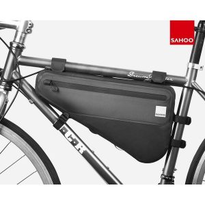 Torba rowerowa pod ramę Sahoo, wodoodporna. Czarne torebki klasyczne SAHOO, bez wzorów, bez dodatków. Za 159,90 zł.