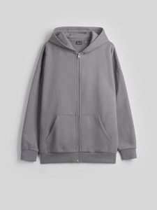 4F Bluza dresowa regular z kapturem damska - szara S. Szare bluzy 4f, s, bez wzorów, z dresówki, z kapturem. Za 179,99 zł.