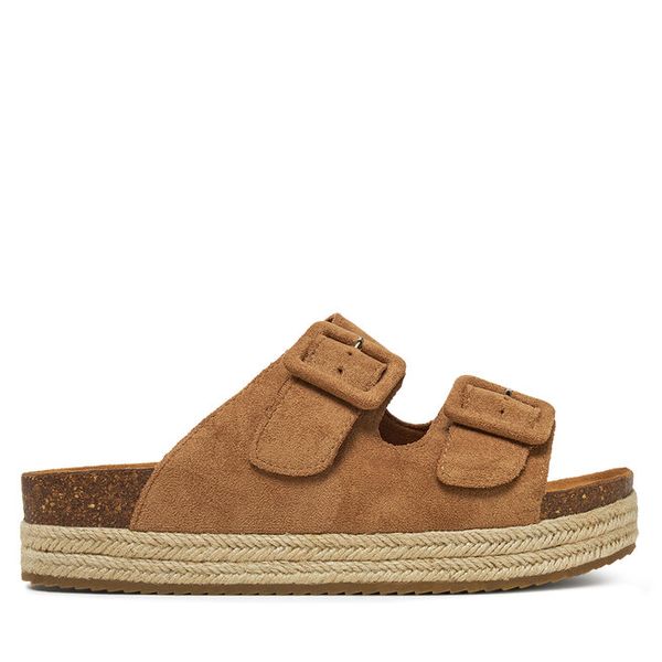 Espadryle DeeZee. Brązowe espadryle DeeZee, bez wzorów, bez obcasa. Za 139,99 zł.