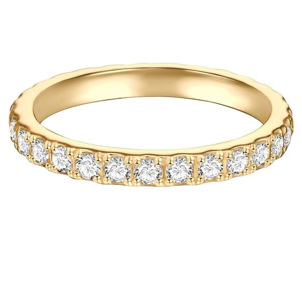 Trilani Pierscionek pamieci aus Sterling Silber in Gelbgold mit Zirkonia Pierścionki 1 ct Damski. Białe pierścionki Trilani, z cyrkonią, pozłacane. Za 249,99 zł.