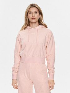 Guess Bluza Gj Logo V4RQ14 KC2W0 Różowy Regular Fit. Czerwone bluzy Guess, m, z aplikacjami, z bawełny, bez kaptura. Za 289,99 zł.