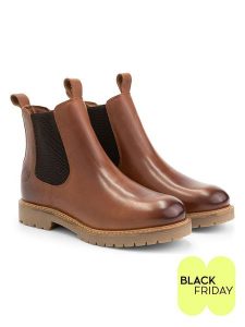 TRAVELIN' Skórzane sztyblety "Rosseland" w kolorze jasnobrązowym rozmiar: 37. Brązowe botki Travelin', bez wzorów, bez obcasa, bez zapięcia. Za 395,95 zł.