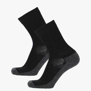 Skarpety turystyczne Swedemount DUVED ACTIVE WOOL SOCK 2PK. Czarne skarpetki SWEDEMOUNT, bez wzorów. Za 57,00 zł.