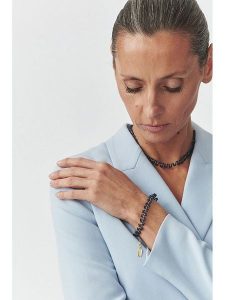 TATUUM Bransoletka z elementami ozdobnymi rozmiar: onesize. Niebieskie bransoletki Tatuum, z kryształem, metalowe. Za 61,46 zł.