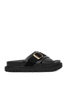 MEXX Klapki EO-HY25006-7 Czarny. Czarne klapki Mexx, bez wzorów, ze skóry, bez obcasa. Za 249,99 zł.